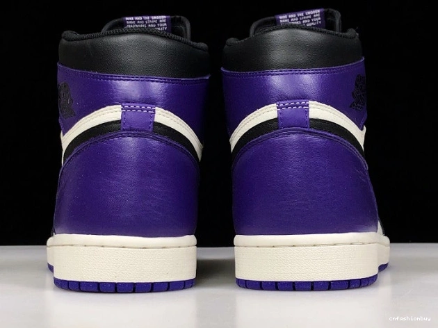 Court Air 555088-501 Jordan 1 Purple 1018